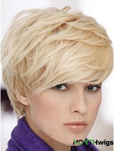 Blonde Short Straight Boycuts Capless Wig Online Shop