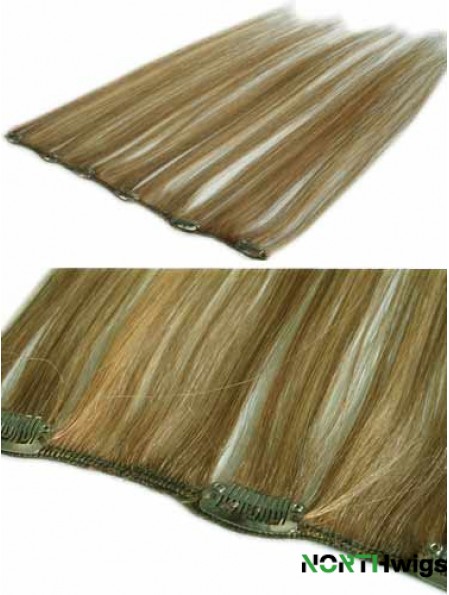 Amazing Blonde Straight Remy Human Hair Clip In Hair Extensions