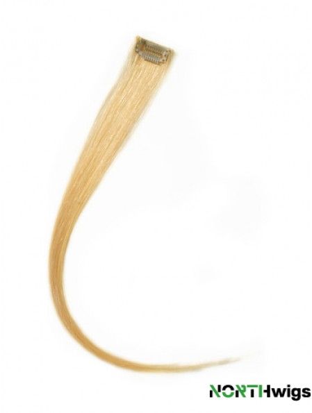 Trendy Blonde Straight Remy Human Hair Clip In Hair Extensions