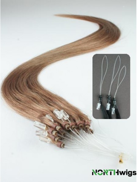 Cheapest Brown Straight Micro Loop Ring Hair Extensions