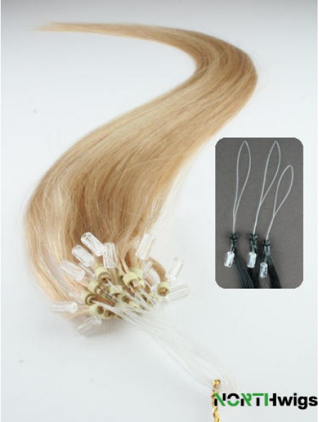 Gorgeous Blonde Straight Micro Loop Ring Hair Extensions