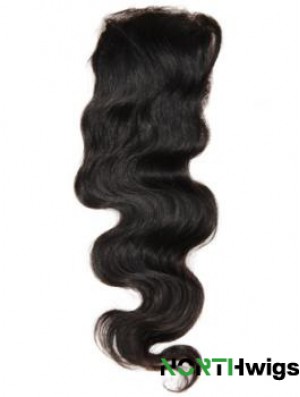 Online Black Long Wavy Lace Closures