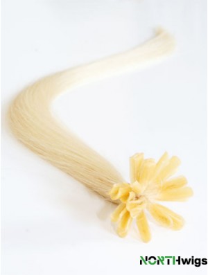 Blonde Straight Gorgeous Nail/U Tip Hair Extensions