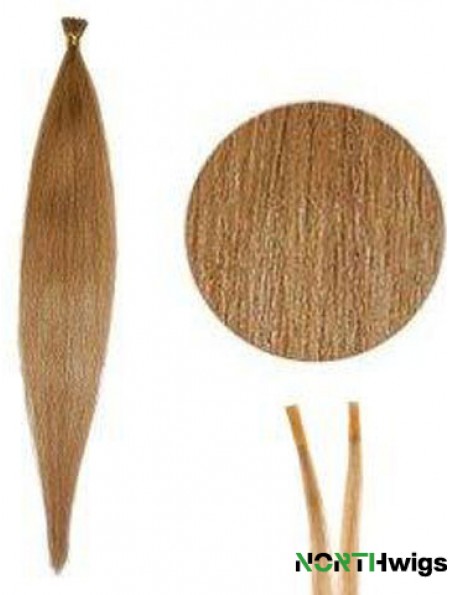 Blonde Straight Stick/I Tip Hair Extensions