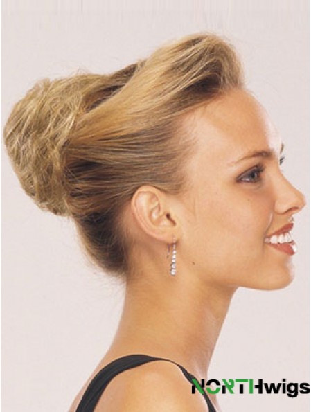 Blonde Red Wraparound Ponytail