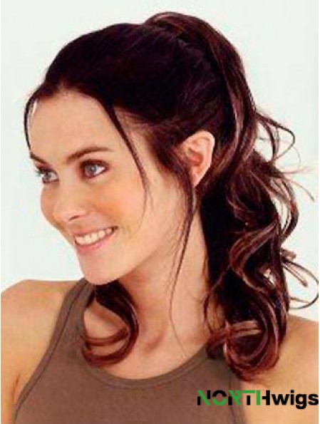 Trendy Wavy Auburn Ponytails