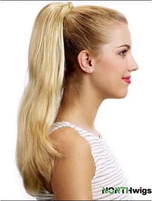 Stylish Straight Blonde Ponytails