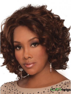 Indian Remy Lace Front Chin Length Curly Style African Styles