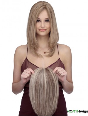 Shoulder Length Straight Without Bangs Cheap Blonde Lace Front Wigs