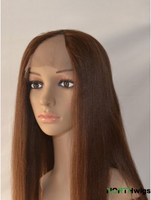 20 inch Lace Front Straight Auburn Exquisite U Part Wigs For Sale