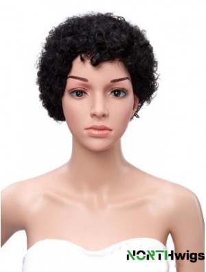 8 inch Black Lace Wigs For Black Women