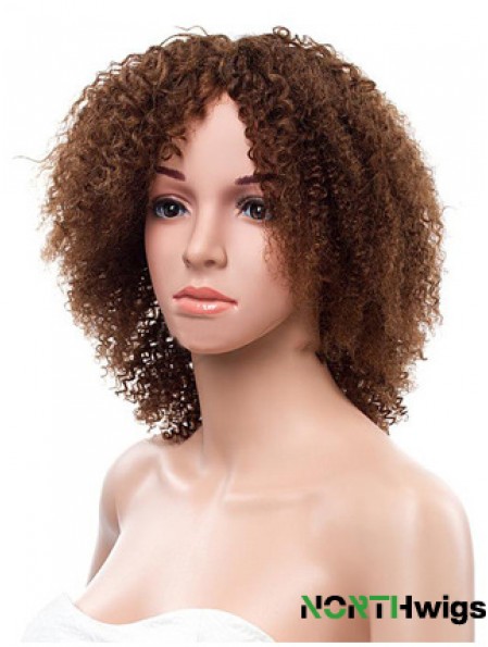 Short African American Hairstyles Remy Human Lace Front Brown Color