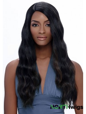 Long Black Straight Without Bangs Exquisite African American Wigs