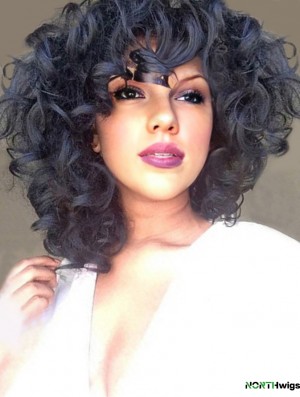 Black Curly 10 inch Capless Synthetic African American Wigs