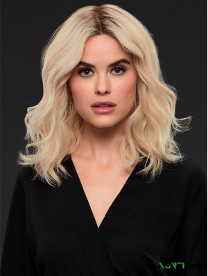 Layered 14 inch Shoulder Length Wavy Style Medium Wigs