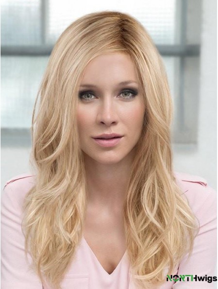 Layered Blonde Wavy 18 inch Long Synthetic Hair Wig