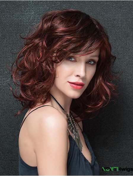 Wavy Auburn Best Shoulder Length Classic Wigs