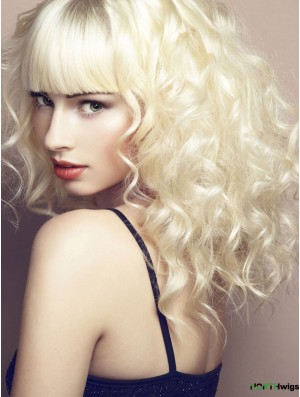 Long With Bangs Curly Ideal Synthetic Wigs