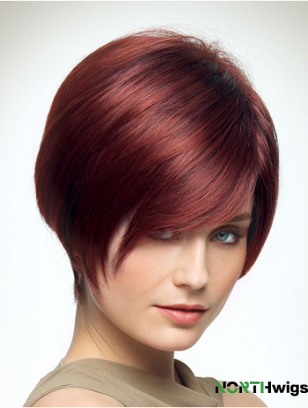 Cheap Synthetic Wigs In UK With Bangs Capless Straight Style