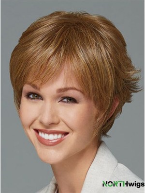 Short Boycuts Straight Blonde New Synthetic Wigs