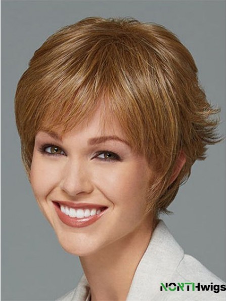 Short Boycuts Straight Blonde New Synthetic Wigs