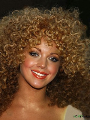 Shoulder Length Curly Classic Capless 11 inch Soft  Wigs