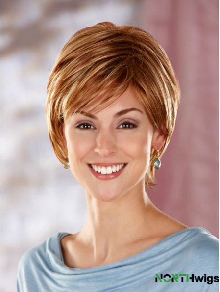 Boycuts Short Auburn Straight Top Petite Wigs