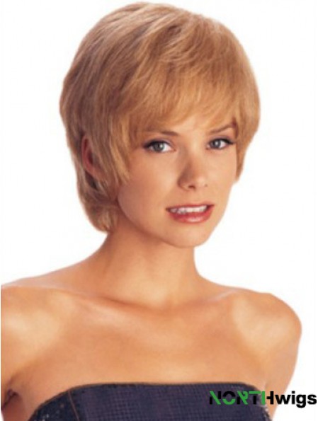 Short Layered Straight Auburn Amazing Synthetic Wigs