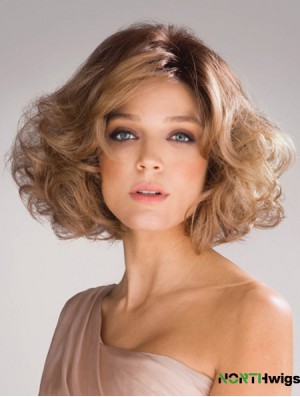 Wavy Layered 10 inch Blonde Exquisite Synthetic Wigs