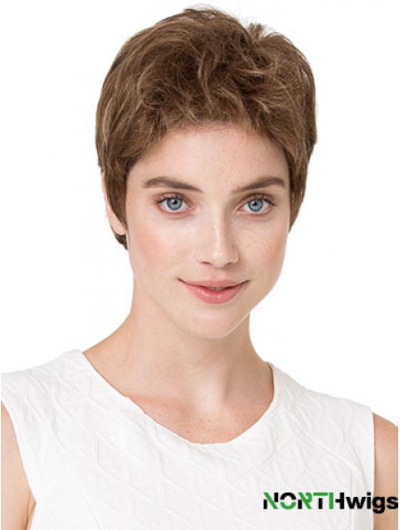 Cheapest 6 inch Wavy Blonde Boycuts Short Wigs