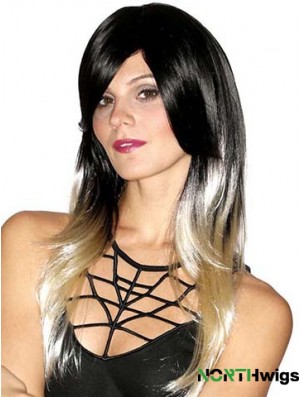 Straight Style 20 inch Ombre/2 Tone With Bangs Long Wigs