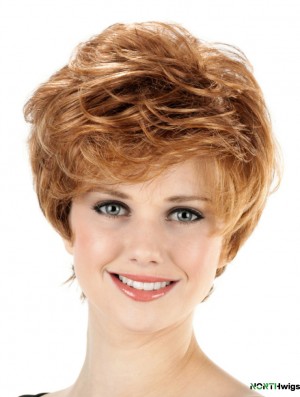 Short Classical Wavy 8 inch Capless Wigs