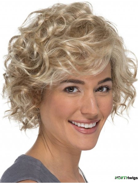 Classic Curly Blonde 8 inch Lace Wig