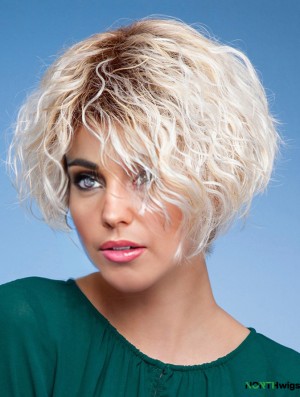 Layered Short Curly Blonde 6 inch Affordable Wigs