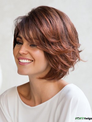 Durable 8 inch Short Capless Red Women's Bob Wigs