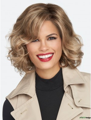 12 inch Chin Length Monofilament Brown Women's Bob Wig