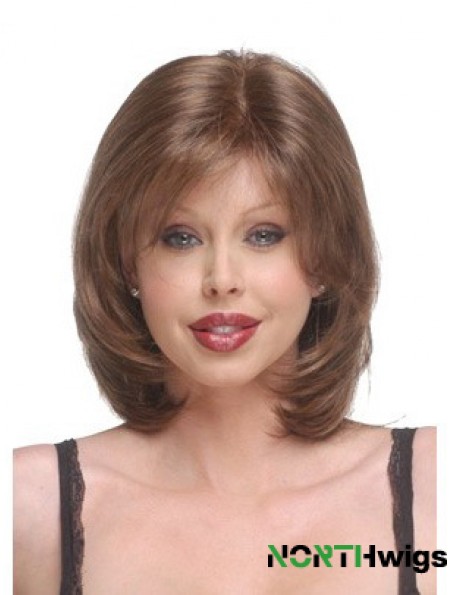 Capless Chin Length Straight Auburn Discount Bob Wigs