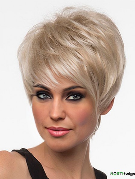 Wigs Online UK Blonde Color With Capless Cropped Length