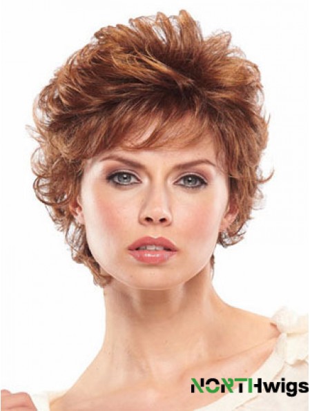 Short Wavy Capless Wigs For Women