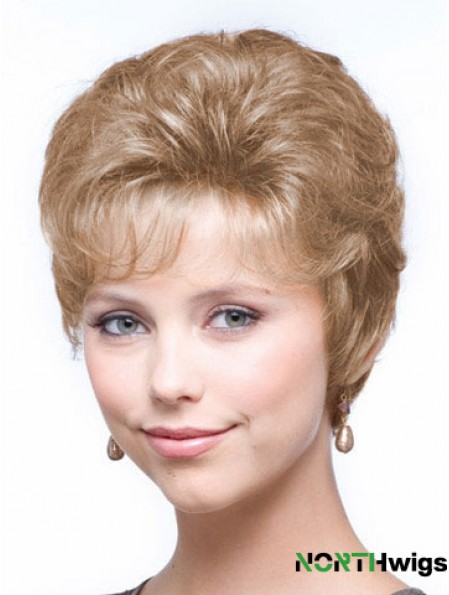 Wavy Blonde Ideal Cropped Classic Lady Wig