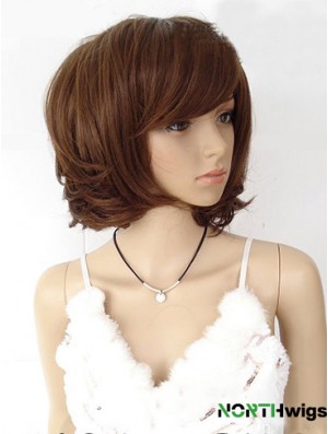 Bobs Straight Auburn Capless Designed Short Wigs