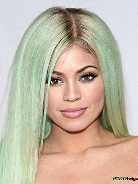 Fashion 18 inch Long Straight Without Bangs Capless Kylie Jenner Wigs