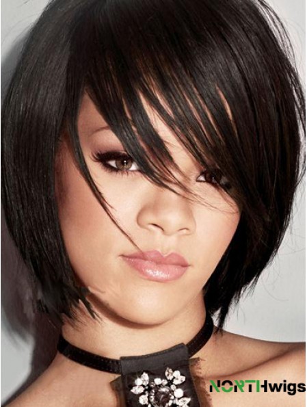  Wig Chin Length Bobs Cut Synthetic Straight Style