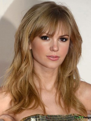  Wigs Cheap Remy Human Wavy Style With Bangs