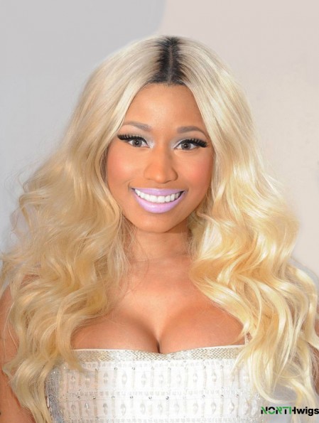 22 inch Blonde Wavy Without Bangs Long Amazing Nicki Minaj Wigs