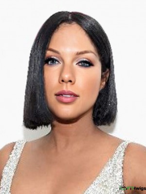 Capless Bobs Straight Chin Length Black Top Toni Braxton Wigs