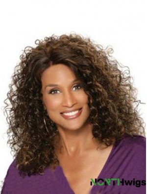 Auburn Shoulder Length Curly Without Bangs Full Lace 12 inch Beverly Johnson Wigs