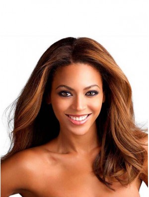 Wavy Brown Lace Front Remy Human  Wigs For Sale