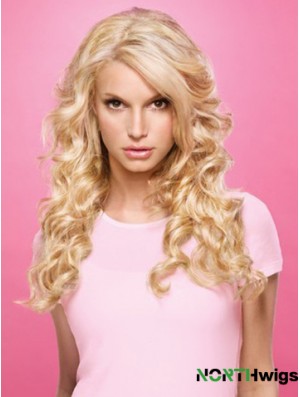 Wavy Lace Front Layered Long Blonde Popular Jessica Simpson Wigs