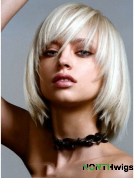 Small Bob Wig With Lace Front Straight Style Chin Length